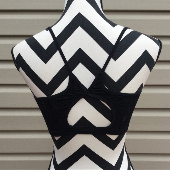 New Free People Seamless Lasercut Mesh Bralette - Picture 4 of 8